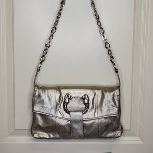 Bulgari Metallic Gold Merlion Chain Crossbody Flap
